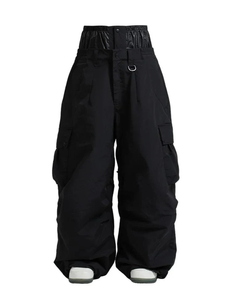 Snowboard Pants Unisex Baggy Loose Fit with Cargo Pockets Design