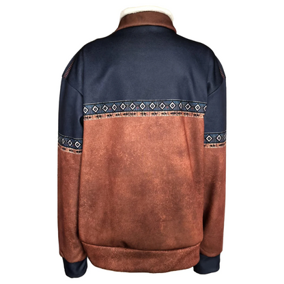 Zip-Up Sweater Men Warm Long Sleeve Casual Knitwear