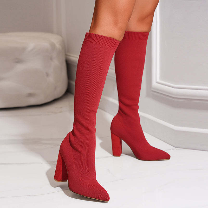 Ankle Boots Women Ankle Length Block Heel Structured Upper Design