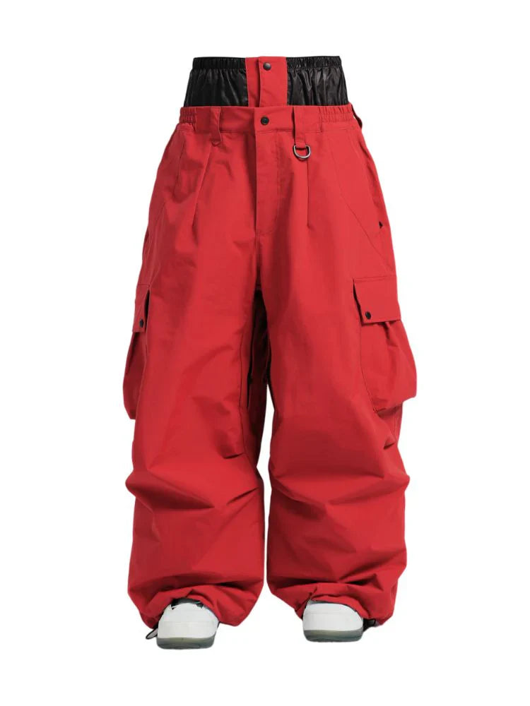 Snowboard Pants Unisex Baggy Loose Fit with Cargo Pockets Design