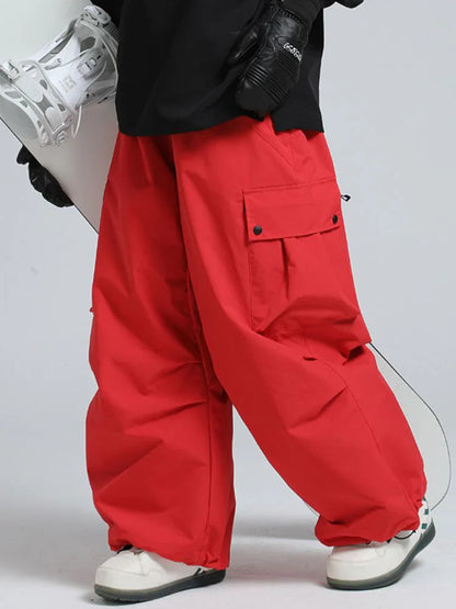Snowboard Pants Unisex Baggy Loose Fit with Cargo Pockets Design