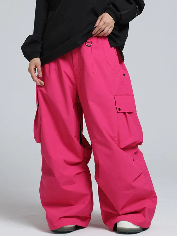 Snowboard Pants Unisex Baggy Loose Fit with Cargo Pockets Design