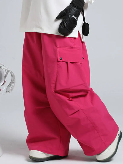 Snowboard Pants Unisex Baggy Loose Fit with Cargo Pockets Design