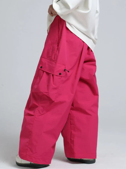 Snowboard Pants Unisex Baggy Loose Fit with Cargo Pockets Design