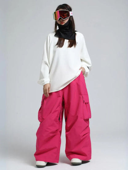 Snowboard Pants Unisex Baggy Loose Fit with Cargo Pockets Design