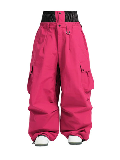 Snowboard Pants Unisex Baggy Loose Fit with Cargo Pockets Design