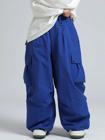 Snowboard Pants Unisex Baggy Loose Fit with Cargo Pockets Design