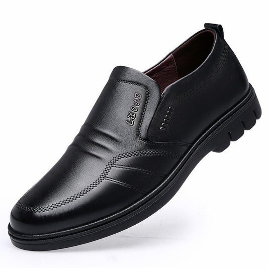 Non-Slip Men’s Leather Shoes – Comfort & Elegance