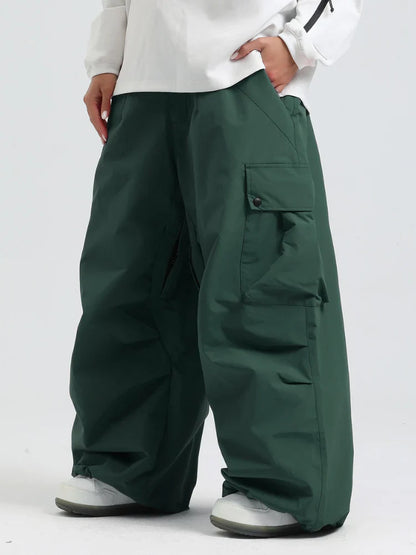 Snowboard Pants Unisex Baggy Loose Fit with Cargo Pockets Design