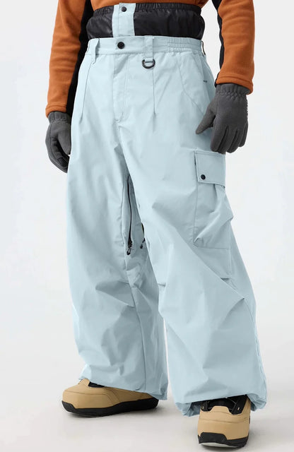 Snowboard Pants Unisex Baggy Loose Fit with Cargo Pockets Design