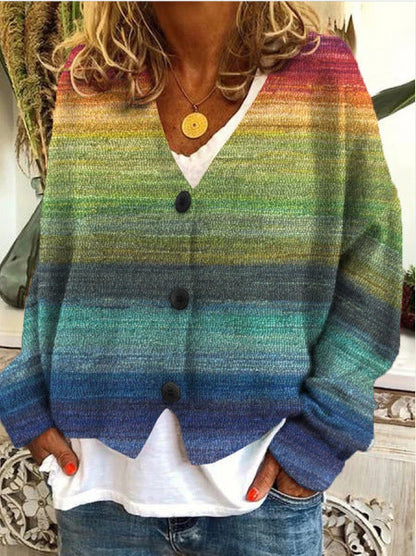 Cardigan Women Colour Block Stylish Lightweight Everyday Layer