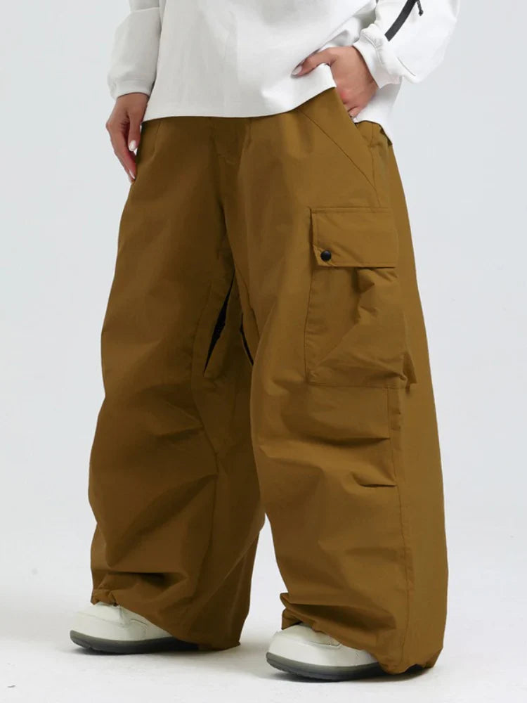 Snowboard Pants Unisex Baggy Loose Fit with Cargo Pockets Design
