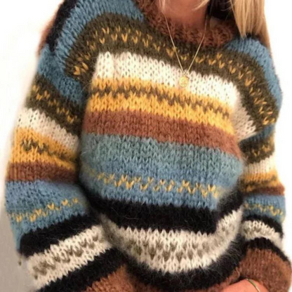 Sweater Women Warm Oversize Fit Cozy Silhouette