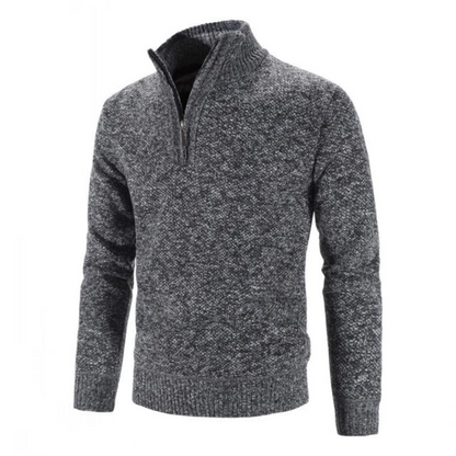 Sweater Men Warm Half Zip Pullover for Cold Weather