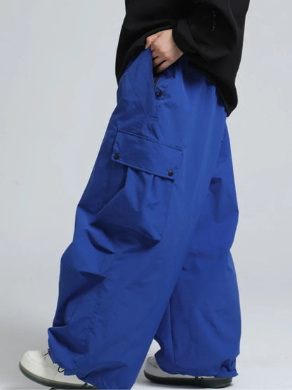 Snowboard Pants Unisex Baggy Loose Fit with Cargo Pockets Design