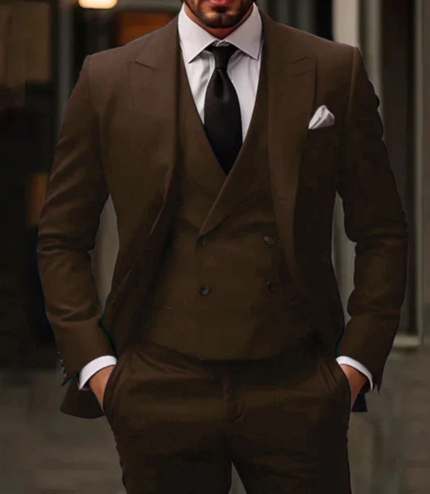 Suit Men Three Piece Comfort Fit Refined Style
