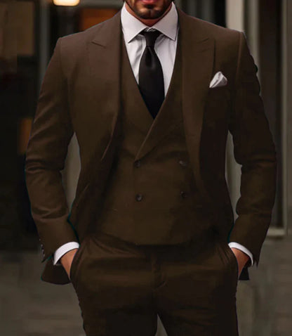 Suit Men Three Piece Comfort Fit Refined Style