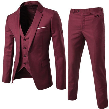 Suit Set Men Formal Slim Fit Modern Appeal