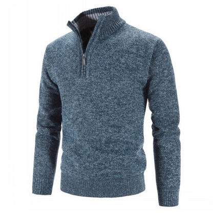 Sweater Men Warm Half Zip Pullover for Cold Weather