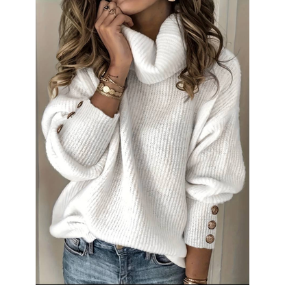 Sweater Women Warm Turtleneck Cozy Winter Style