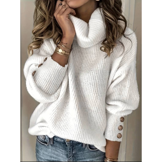Sweater Women Warm Turtleneck Cozy Winter Style