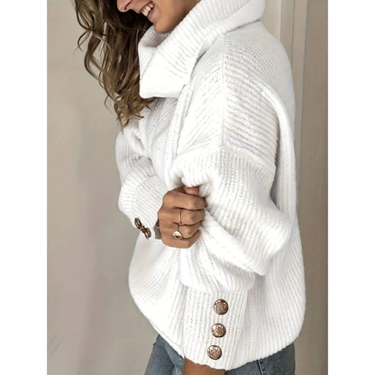 Sweater Women Warm Turtleneck Cozy Winter Style