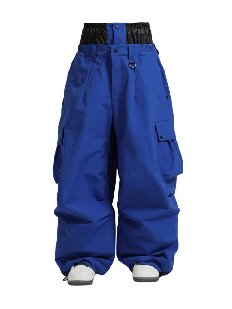 Snowboard Pants Unisex Baggy Loose Fit with Cargo Pockets Design