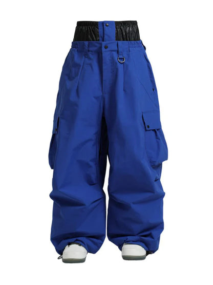 Snowboard Pants Unisex Baggy Loose Fit with Cargo Pockets Design