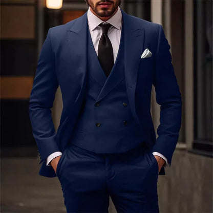 Suit Men Three Piece Comfort Fit Refined Style