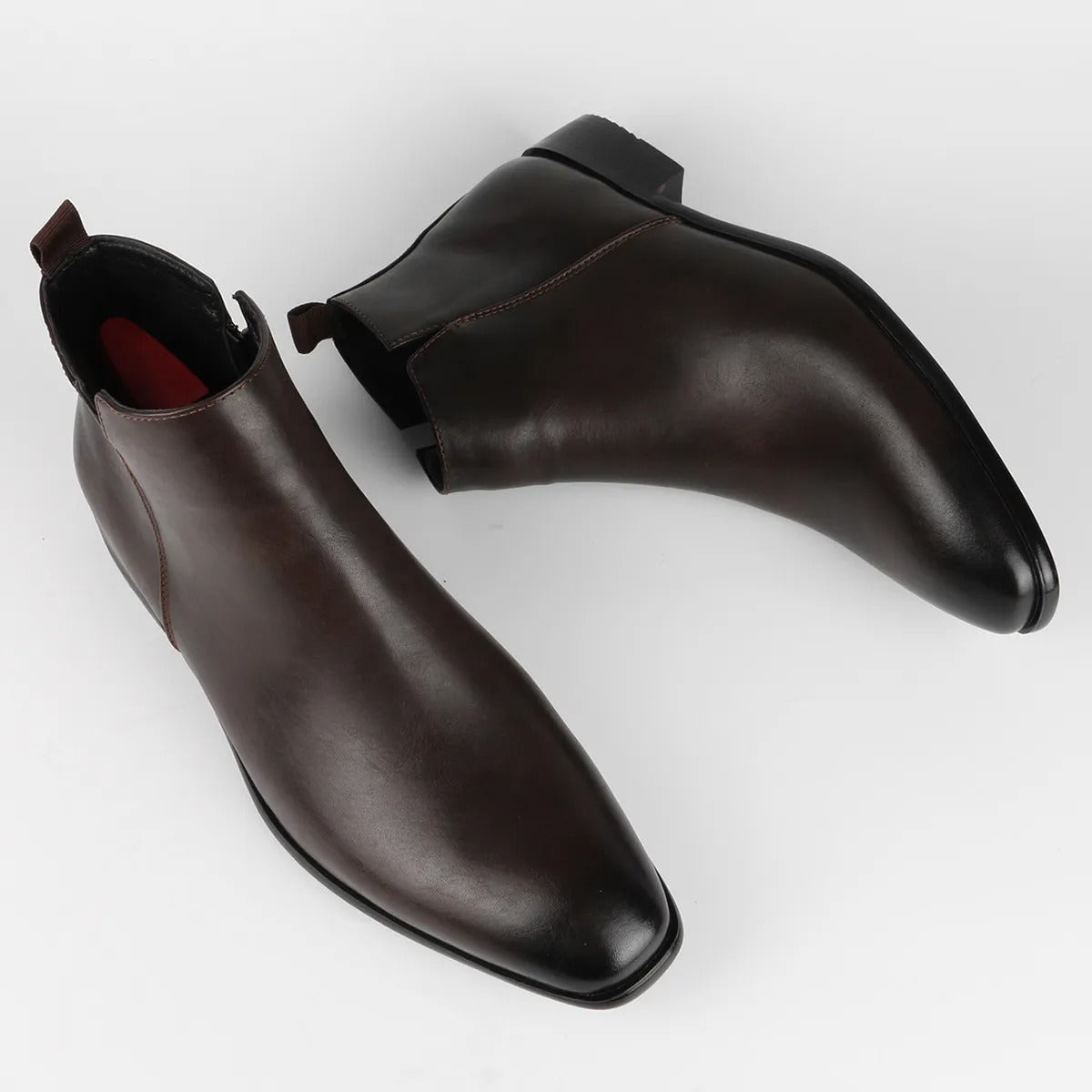 Vintage Leather Men’s Ankle Boots – Classic Appeal