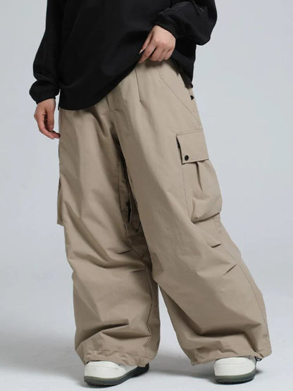 Snowboard Pants Unisex Baggy Loose Fit with Cargo Pockets Design