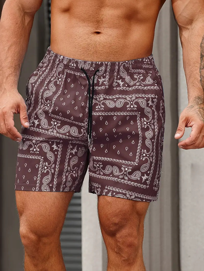 Swim Shorts Men Relaxed Fit Quick Dry Summer Wear