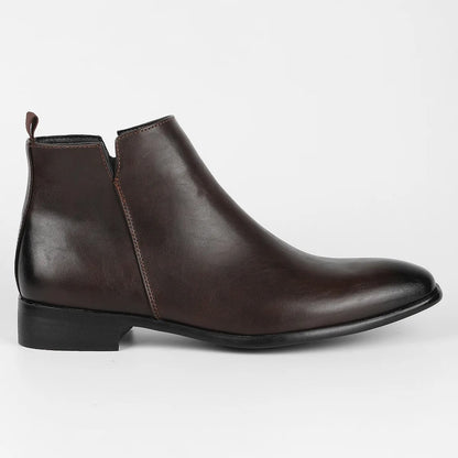 Vintage Leather Men’s Ankle Boots – Classic Appeal