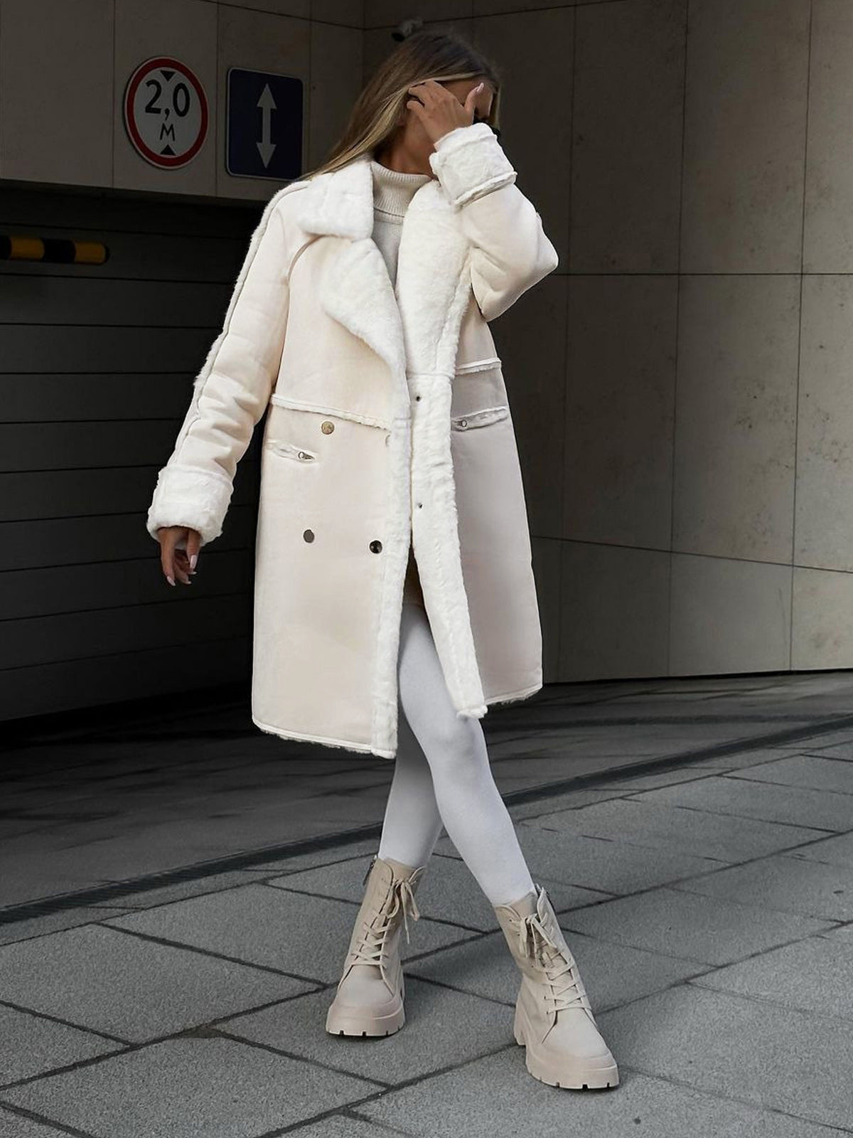 Women’s Winter Teddy Coat – Warm Oversized Plus Size Coat
