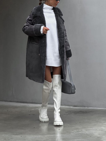 Women’s Winter Teddy Coat – Warm Oversized Plus Size Coat