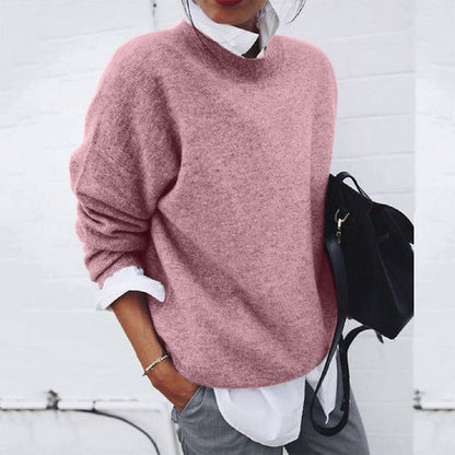 Sweater Women Knitted Nordic Style Winter Look