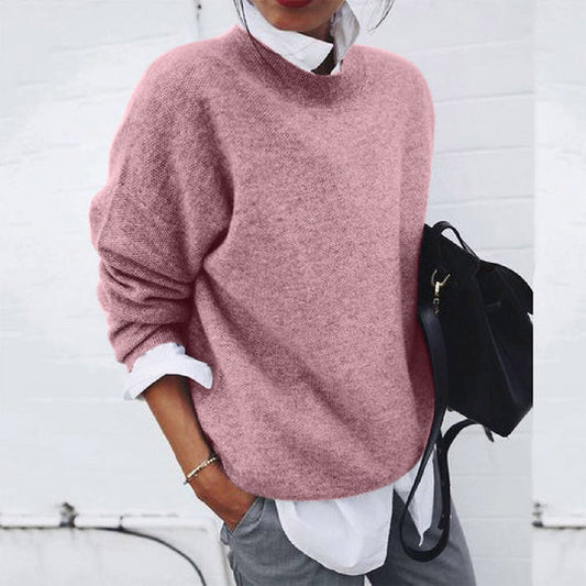 Sweater Women Knitted Nordic Style Winter Look