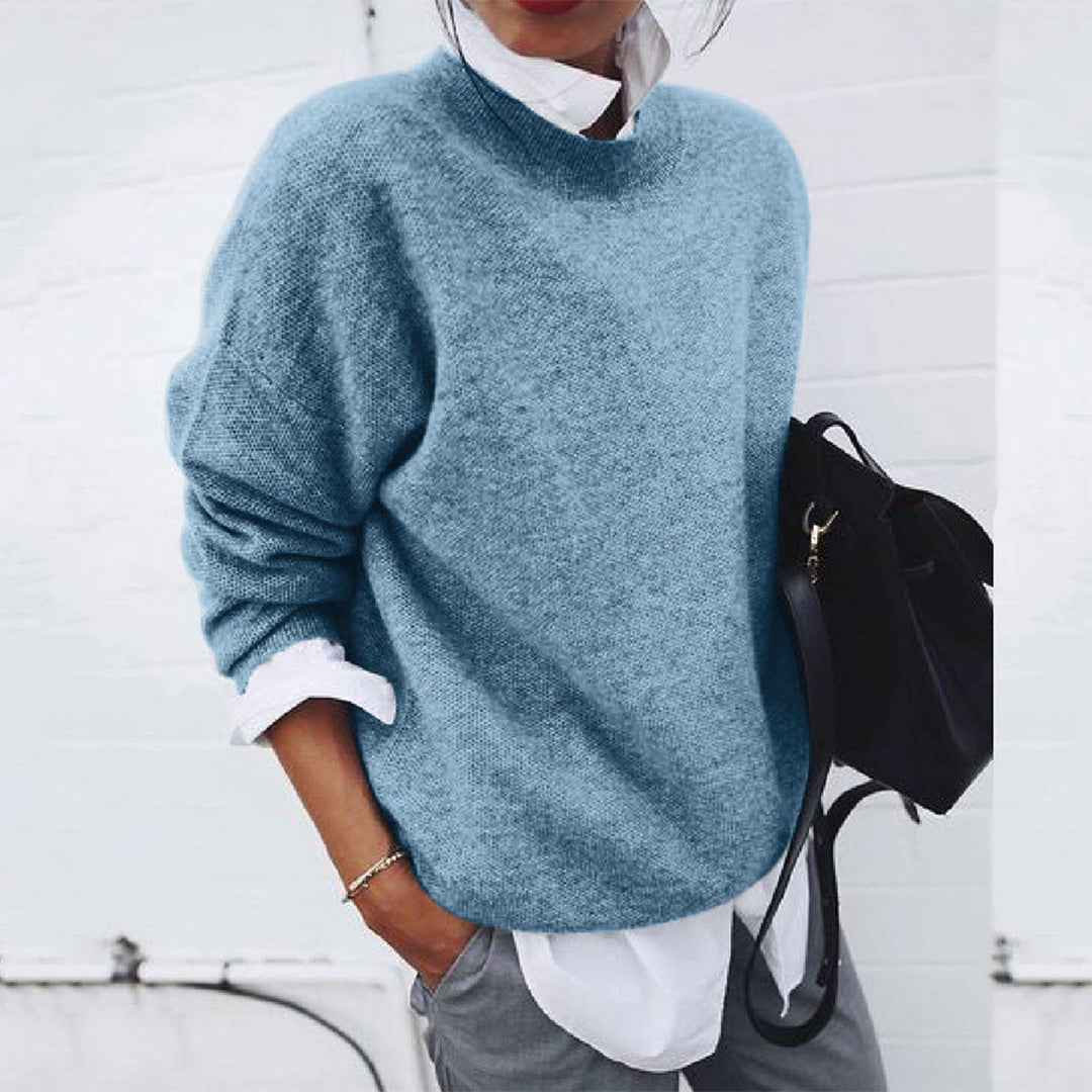 Sweater Women Knitted Nordic Style Winter Look