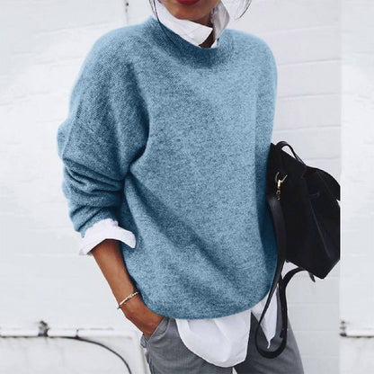 Sweater Women Knitted Nordic Style Winter Look