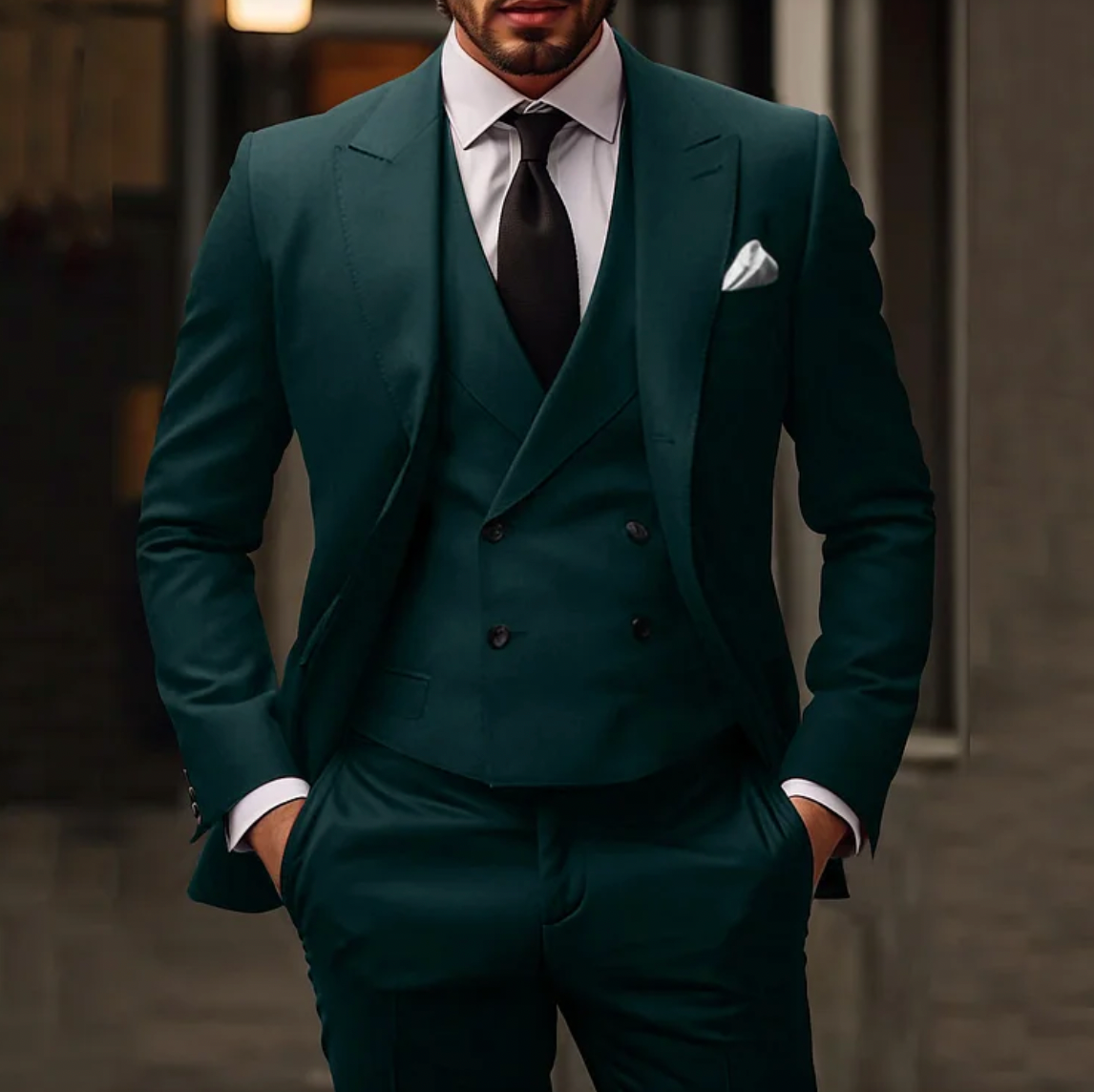 Wedding Suit Men Classic Three Piece Formal Design