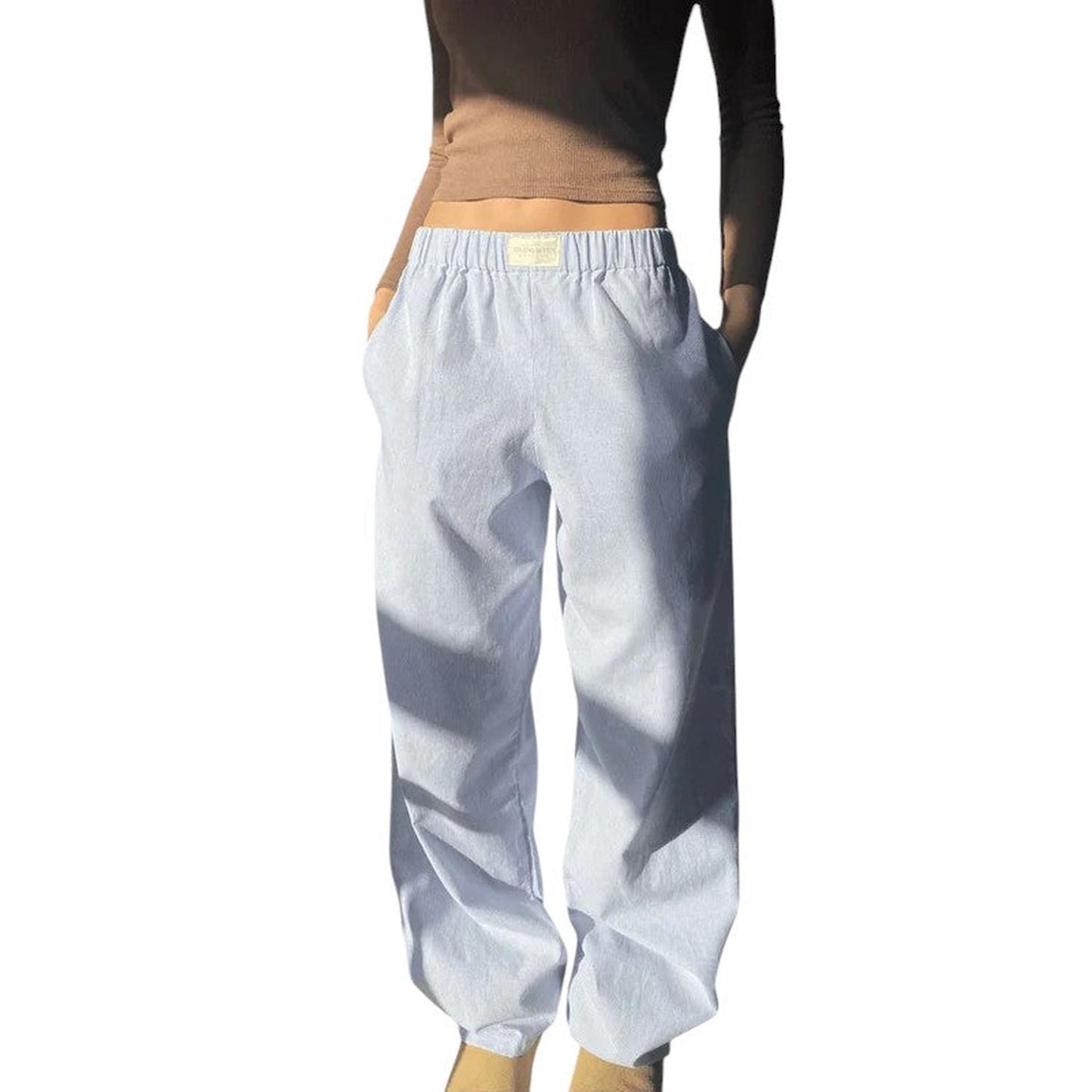 Casual lounge trousers for women – elastic waistband and breathable comfort