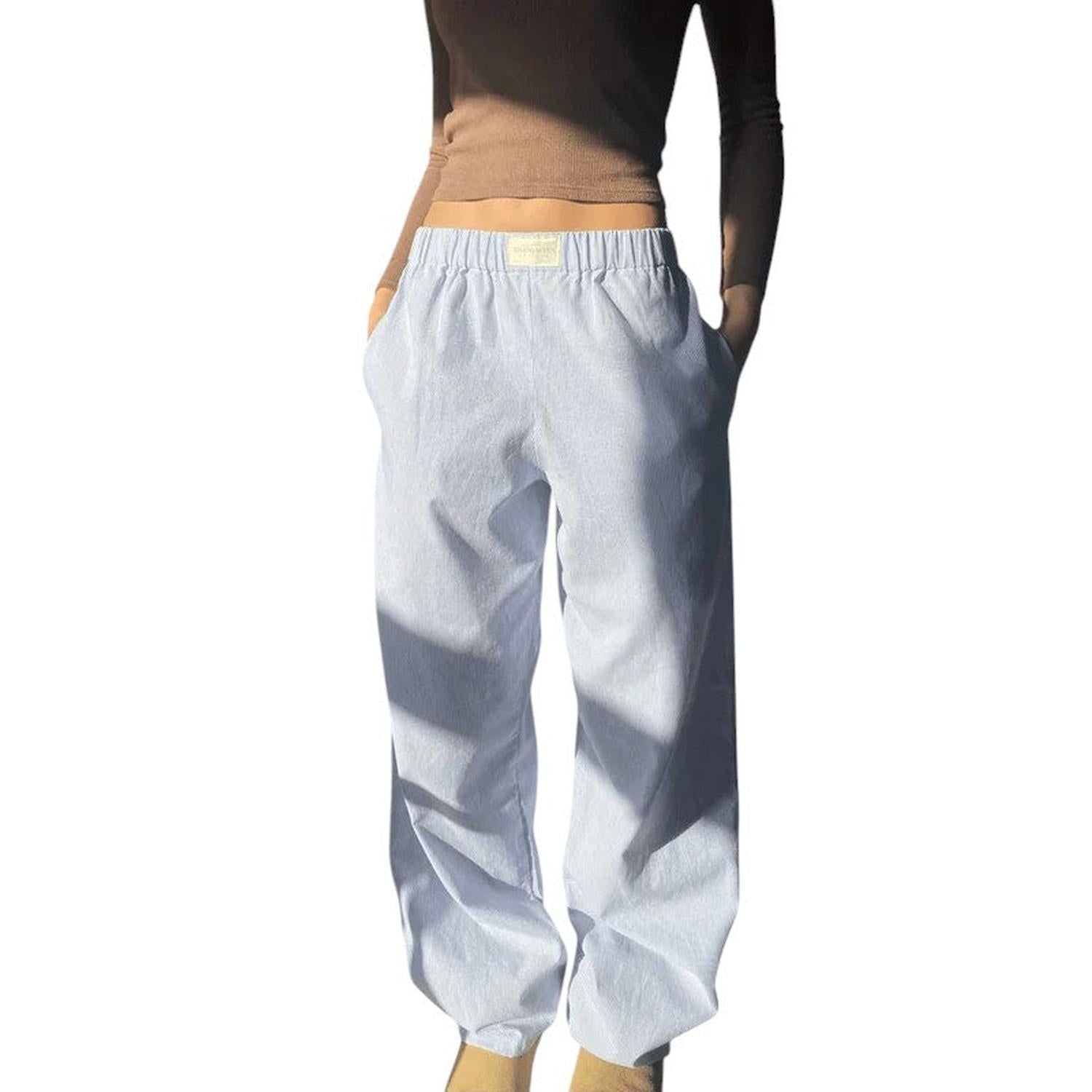 Casual lounge trousers for women – elastic waistband and breathable comfort