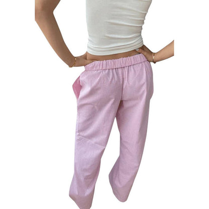 Casual lounge trousers for women – elastic waistband and breathable comfort
