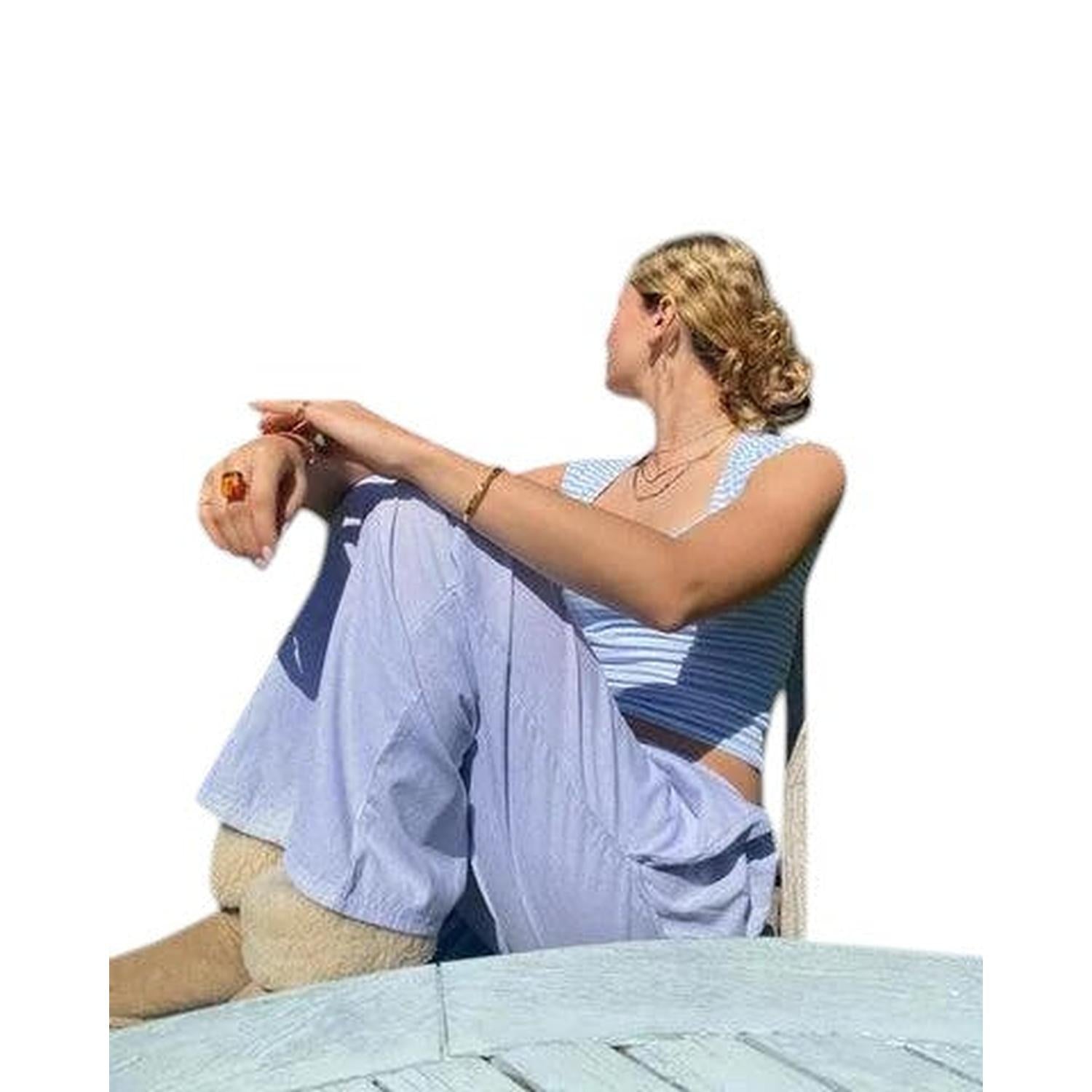 Casual lounge trousers for women – elastic waistband and breathable comfort