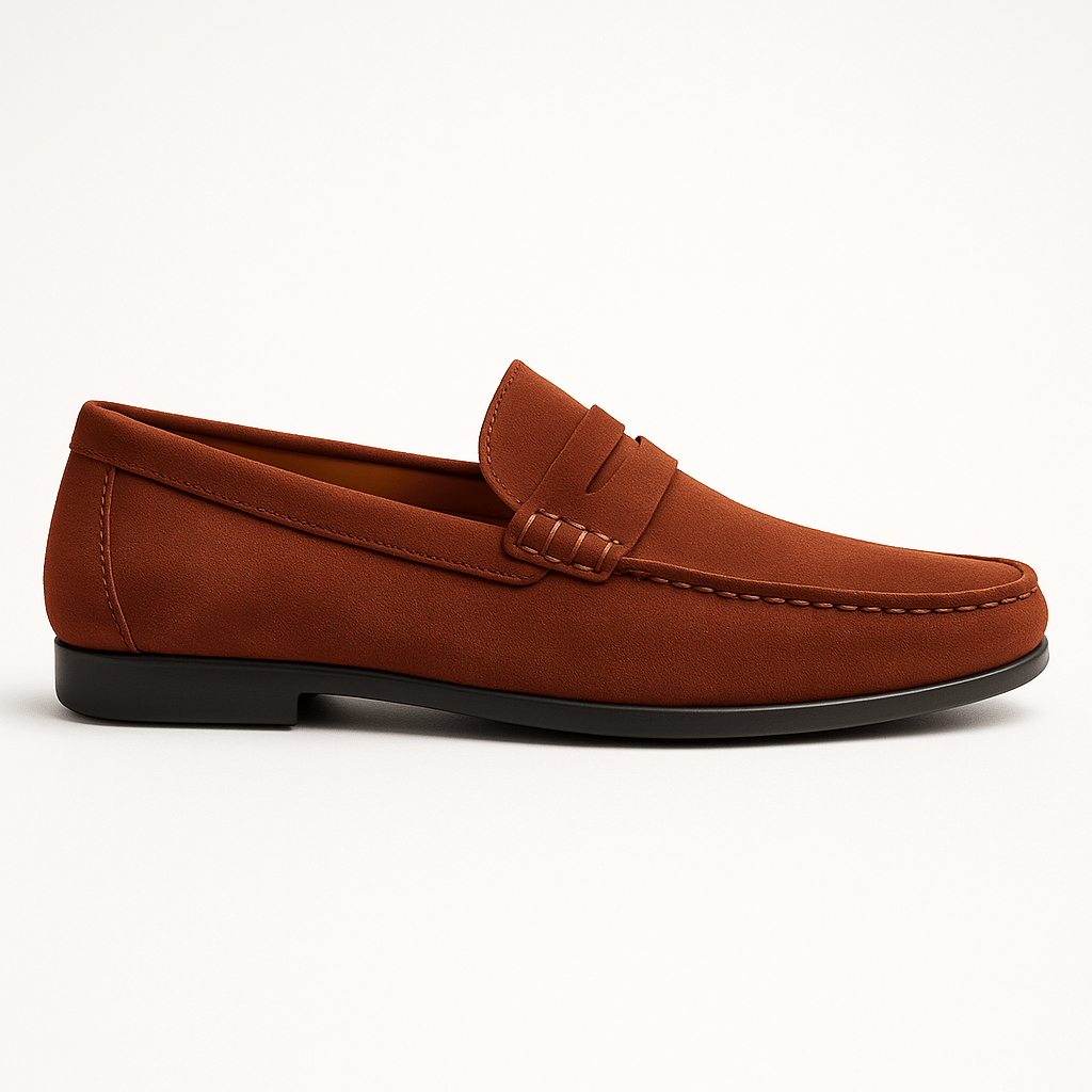 Loafers Men Suede Slip On Comfortable Casual Shoes