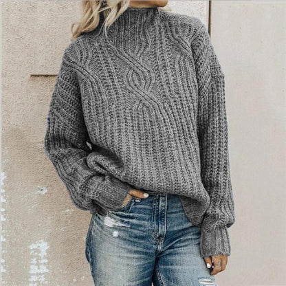 Sweater Women Modern Elegant Long Sleeve Pullover for Daily Wear