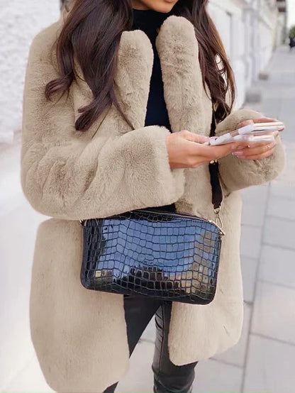 Teddy Coat Women Warm Modern Winter Outerwear