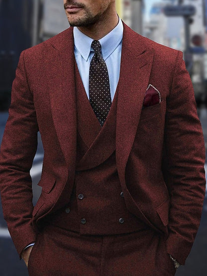 Suit Men Formal Two-Button Fit Timeless Look