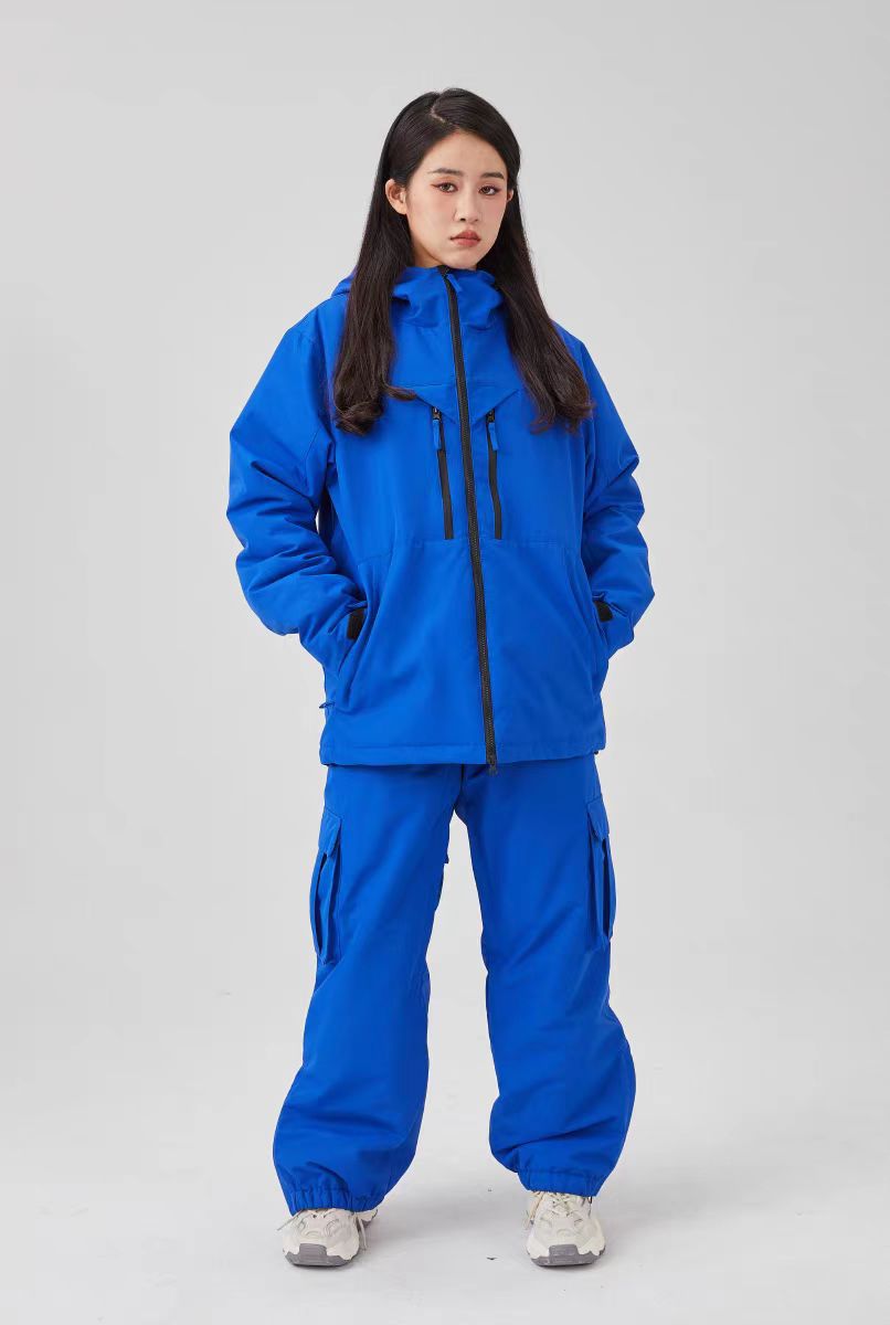 Ski Suit Unisex Waterproof Windproof Jacket and Pants Set Design