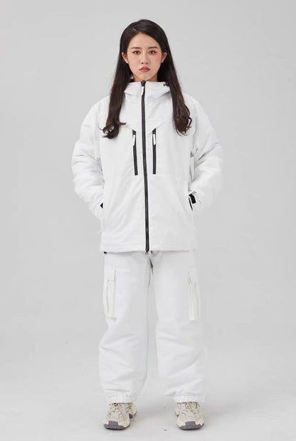 Ski Suit Unisex Waterproof Windproof Jacket and Pants Set Design